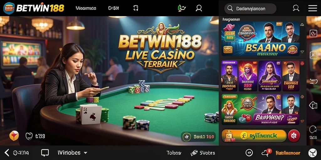 Tampilan gameplay Live Casino yang mengasyikkan dan interaktif.