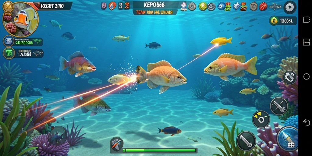 Tampilan gameplay menembak ikan yang seru dan menantang di KEPO66.